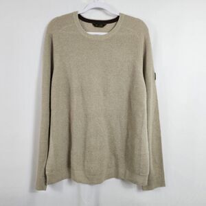 Rhone Walden Cashmere Blend Waffle Sweater In Stone Marle - Size XL